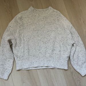 H&M Cream Speckled Crewneck Sweater